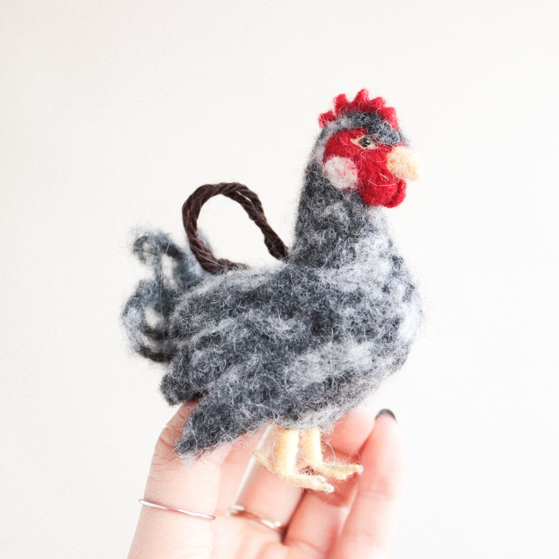 Chicken Felt Ornament