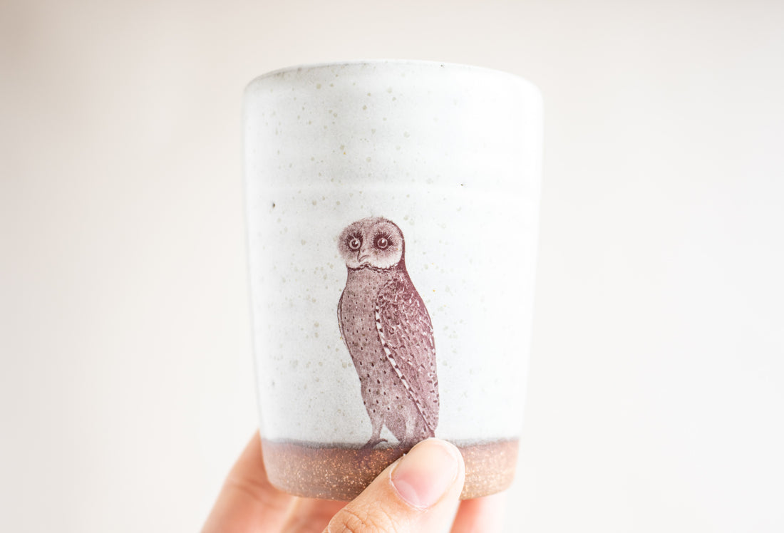Owl Tumbler | Cream