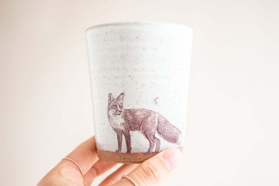 Fox Tumbler | Cream