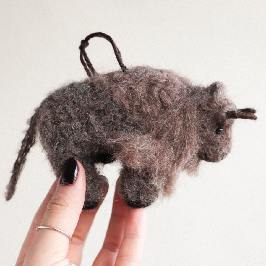 Buffalo Felt Ornament