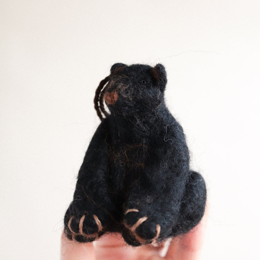 Sitting Bear Felt Ornament