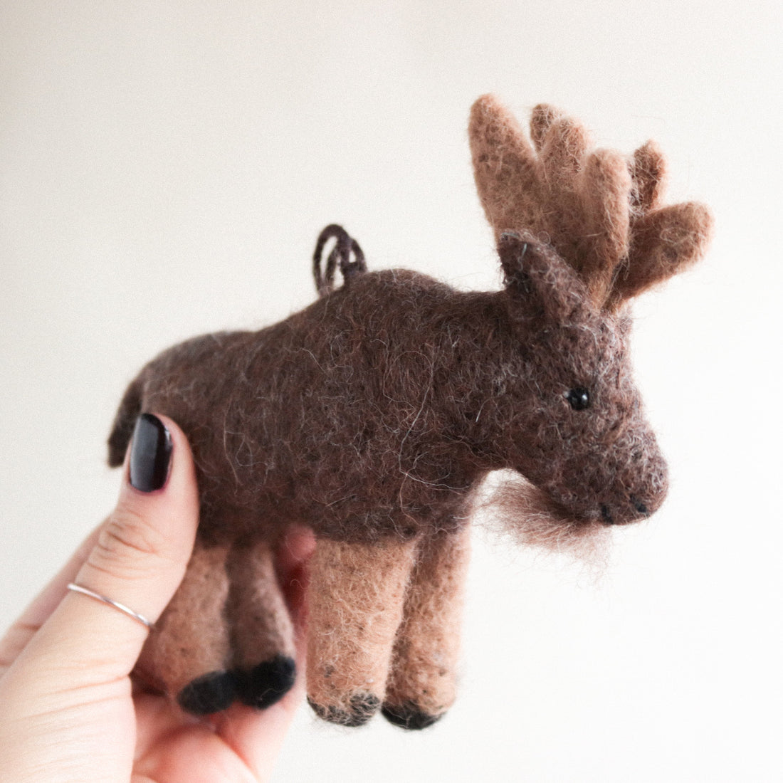 Moose Felt Ornament