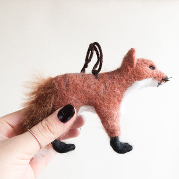 Fox Felt Ornament