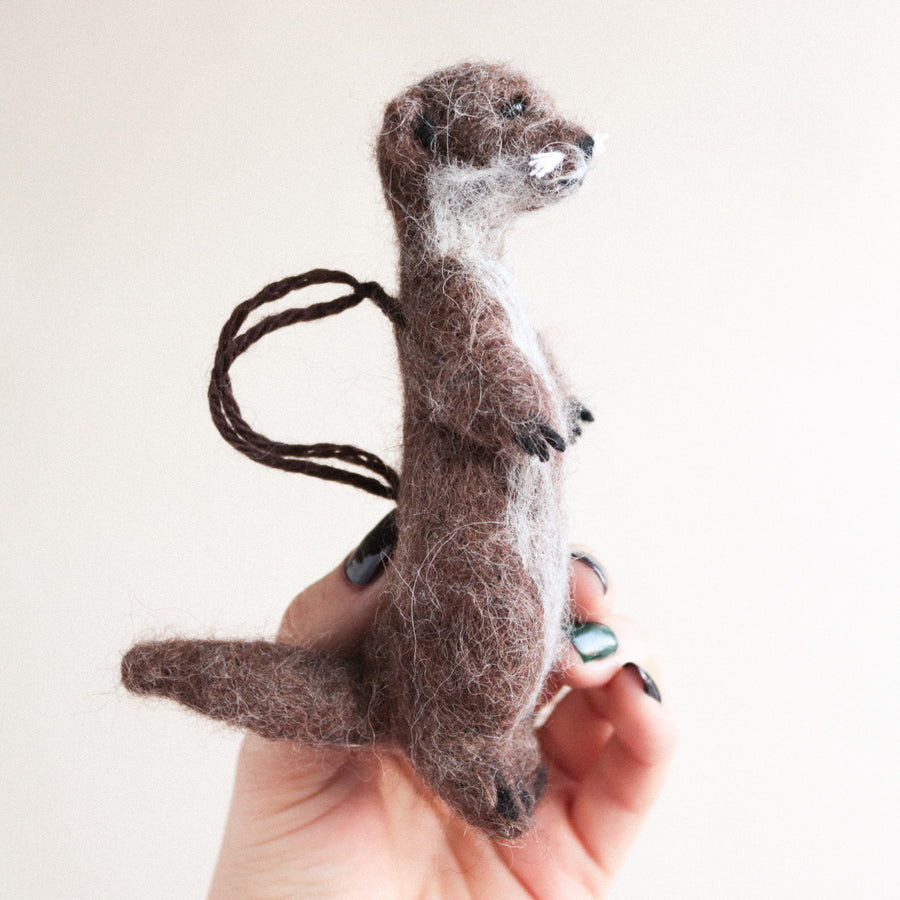 Otter Felt Ornament