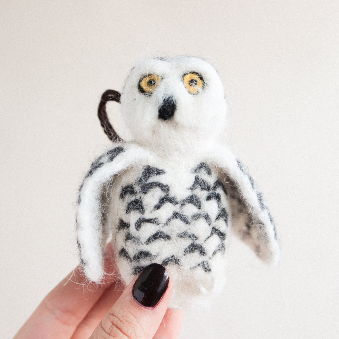 Snowy Owl Felt Ornament