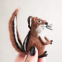 Chipmunk Felt Ornament