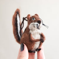 Chipmunk Felt Ornament