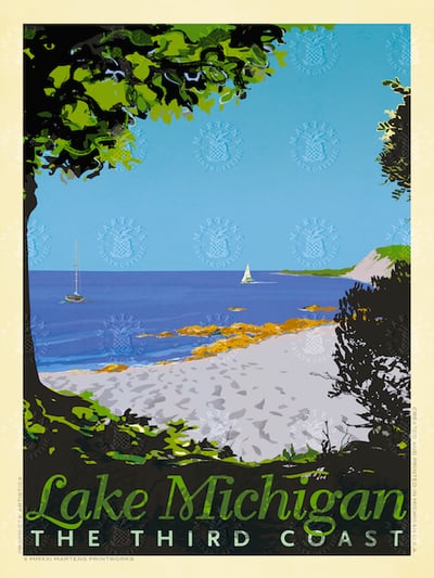 Lake Michigan Print | 18x24