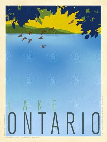Lake Ontario Bluff Print | 11x14