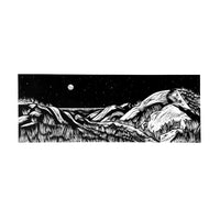 Moonlit | 29" x 14.75" | Wood Block Print