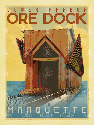 Lower Harbor Ore Dock Print | 18x24