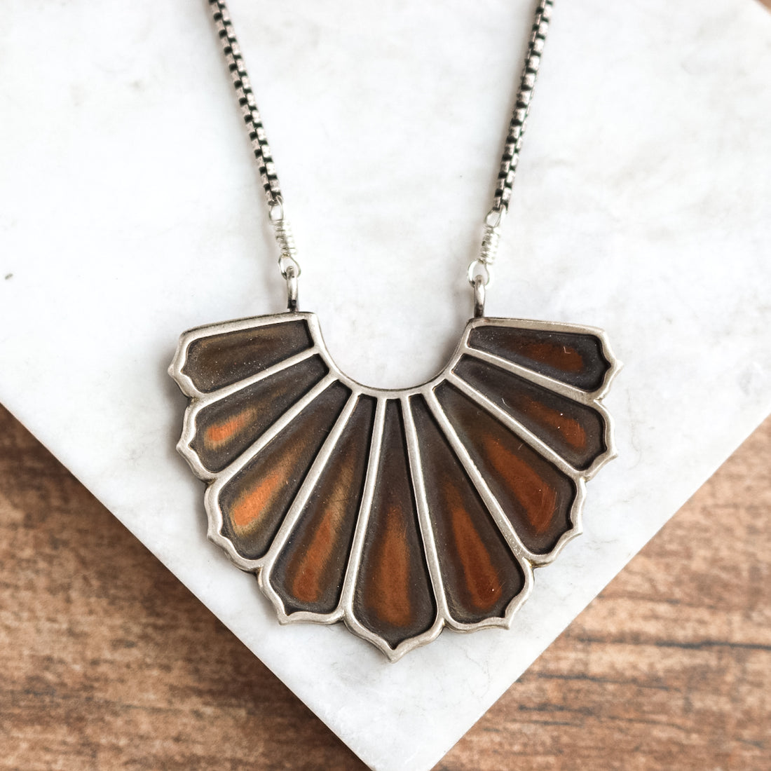 Elise Copper Petal Necklace