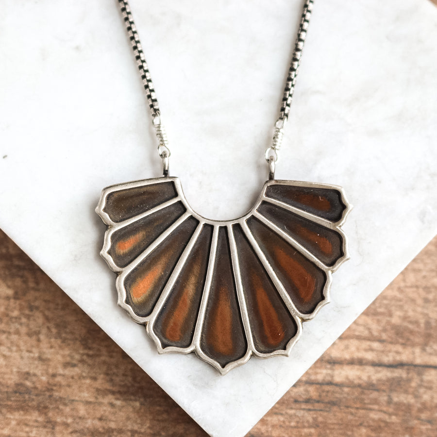 Elise Copper Petal Necklace