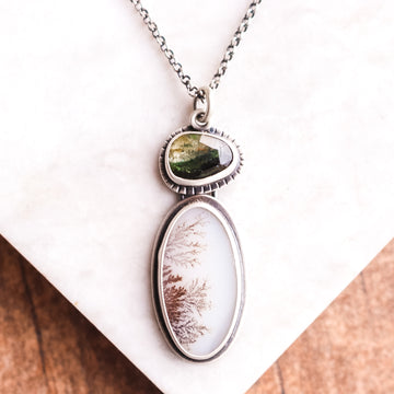 Tourmaline & Agate Necklace