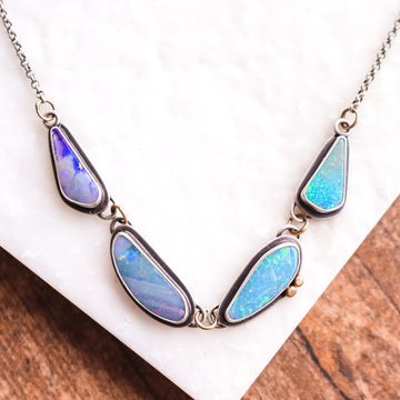 Opal Doublets 14k Necklace