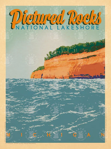 Pictured Rocks National Lake Shore Print | 18x24