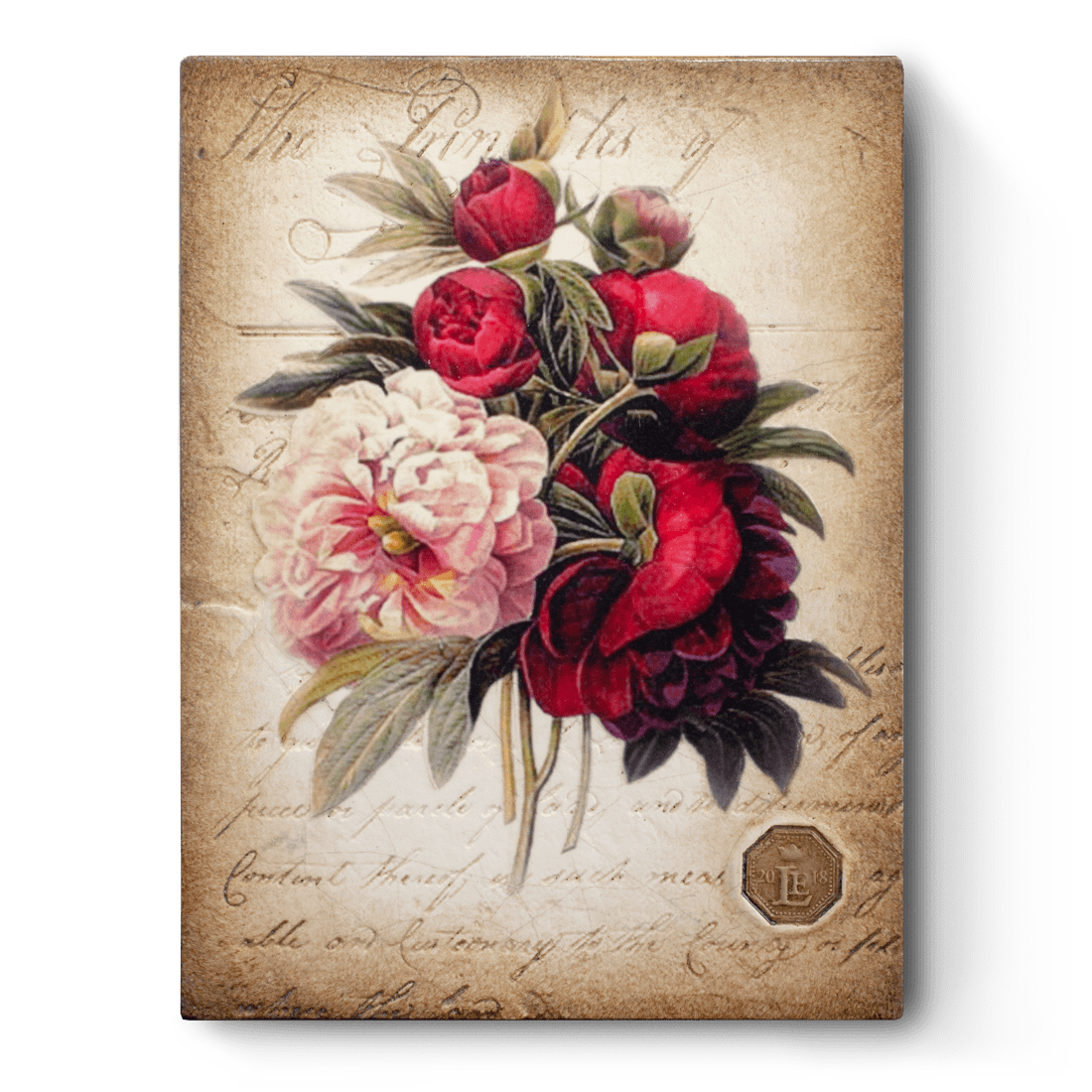 RLE18-03 Peony Bouquet (Retired) | Limited Sid Dickens Memory Block