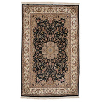 5'9" x 8'9"| Black Tan Tabriz | Wool | 9841