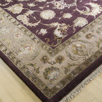 Aubergine & Cream Arga 9x12 (8939) - Artisan's Bench