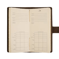 Leather Fly Fishing Log