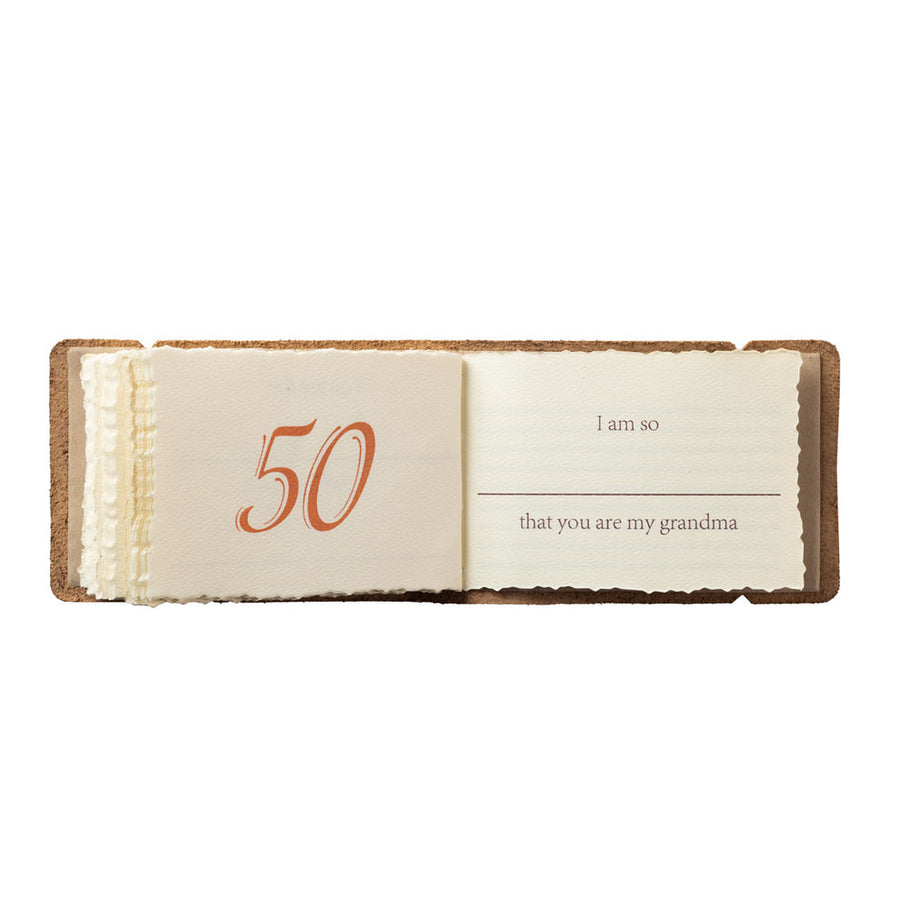 What I Love About Grandma Leather Journal | Natural