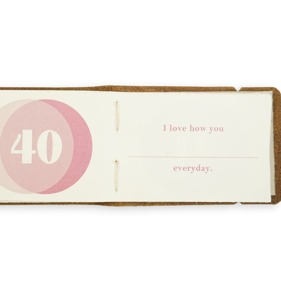 "What I Love About You" Leather Journal | Natural