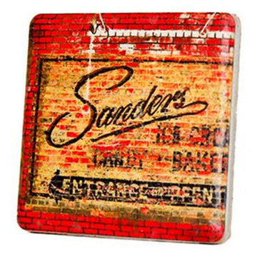 Vintage Sanders Mural Coaster - Artisan's Bench