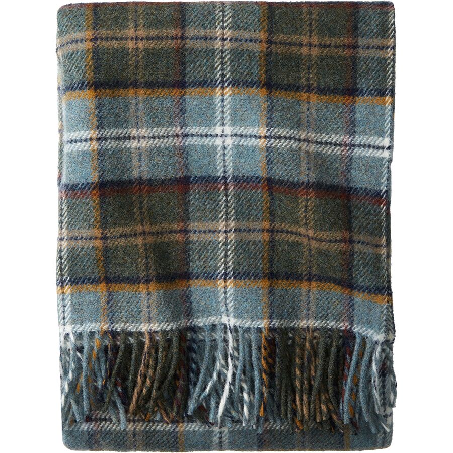 Eco-Wise Wool Throw | Shale Plaid