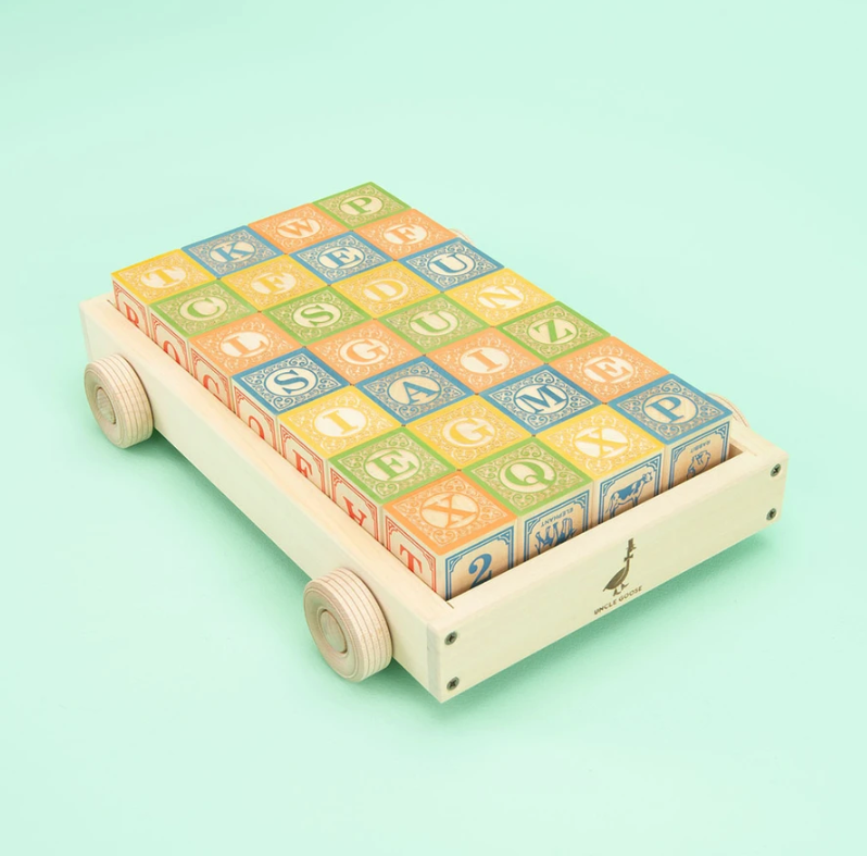 Classic ABC Blocks w/ Wagon