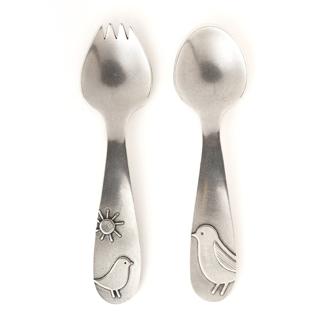 Bird Spork and Spoon Baby Set