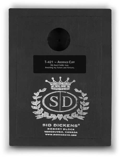 Adorned Cuff T421 | Sid Dickens Memory Block - Artisan's Bench