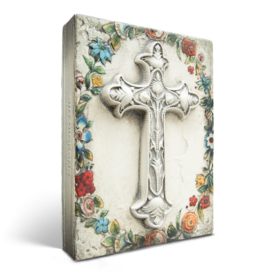 Fleur-de-Lis Cross T587 | Sid Dickens Memory Block