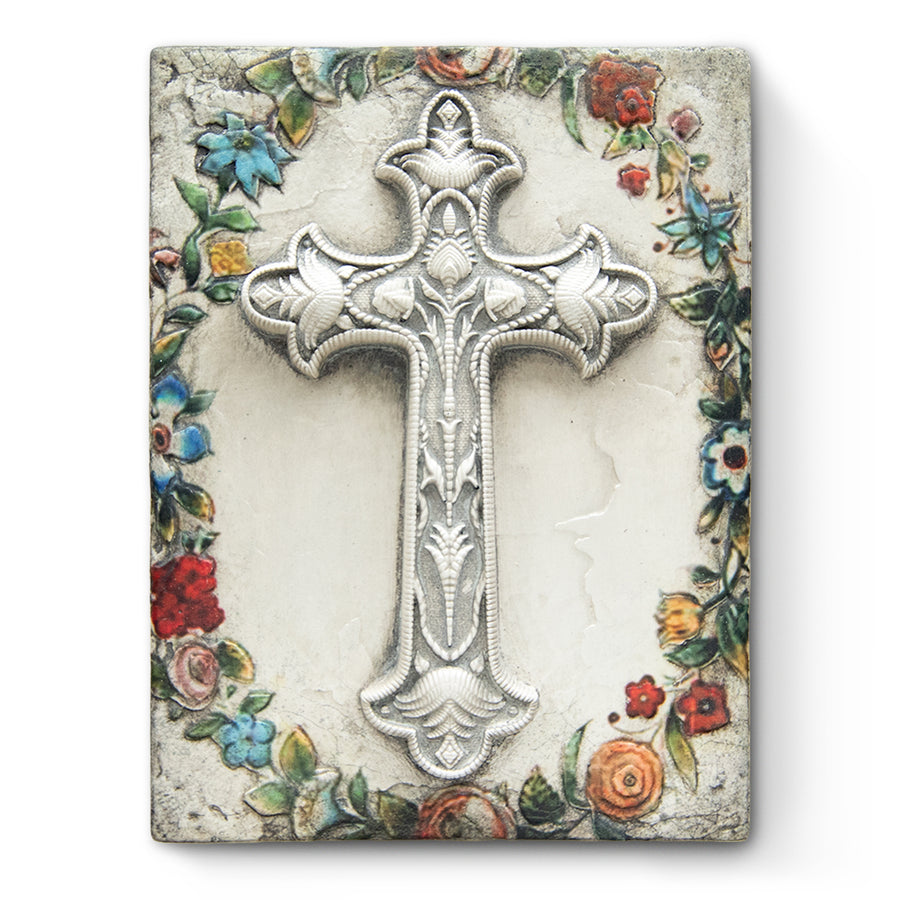 Fleur de Lis Cross T587 Sid Dickens Memory Block FREE SHIPPING fleur-de-lis-cross-t587-sid-dickens-memory-block-free-shipping