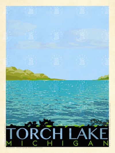 Torch Lake Print | 18x24