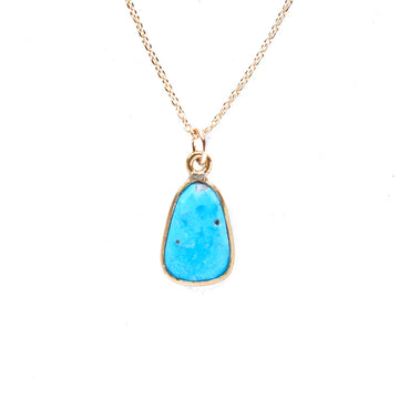 Turquoise Gold Necklace | December