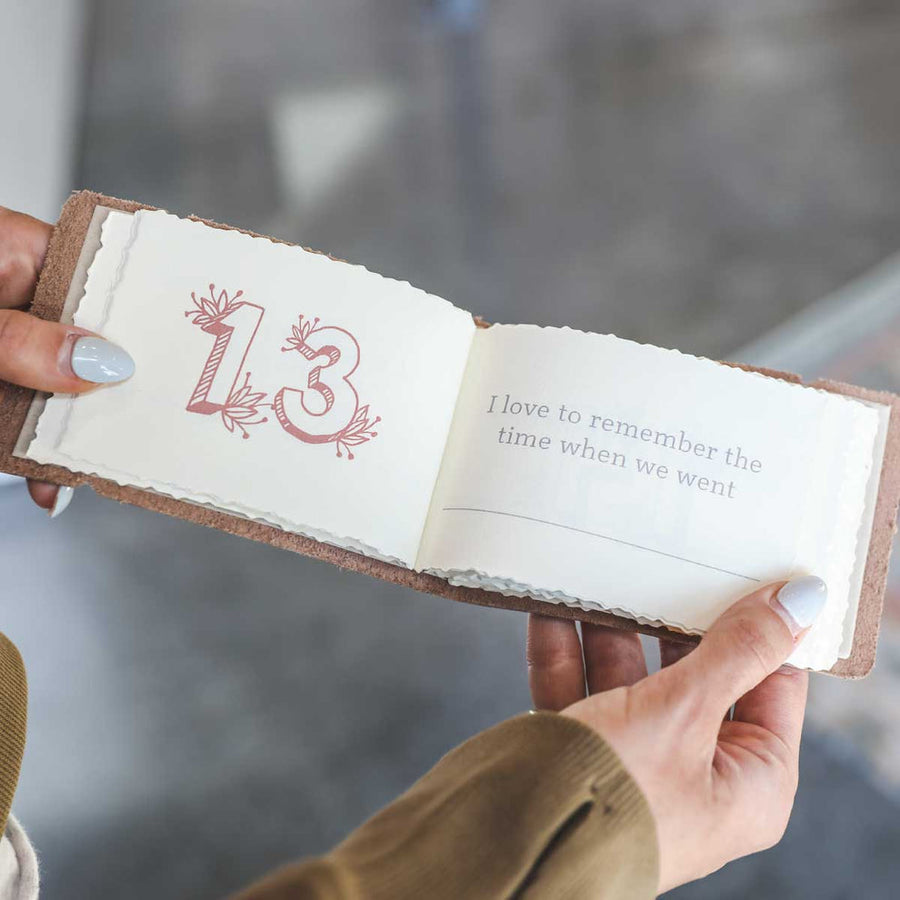 What I Love About Mom Leather Journal | Natural
