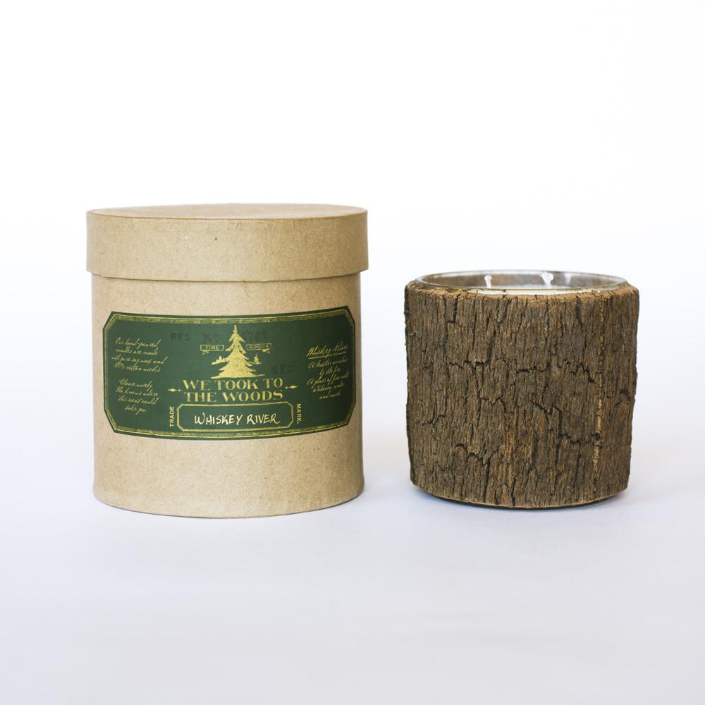 Whiskey River Bark Candle | Large