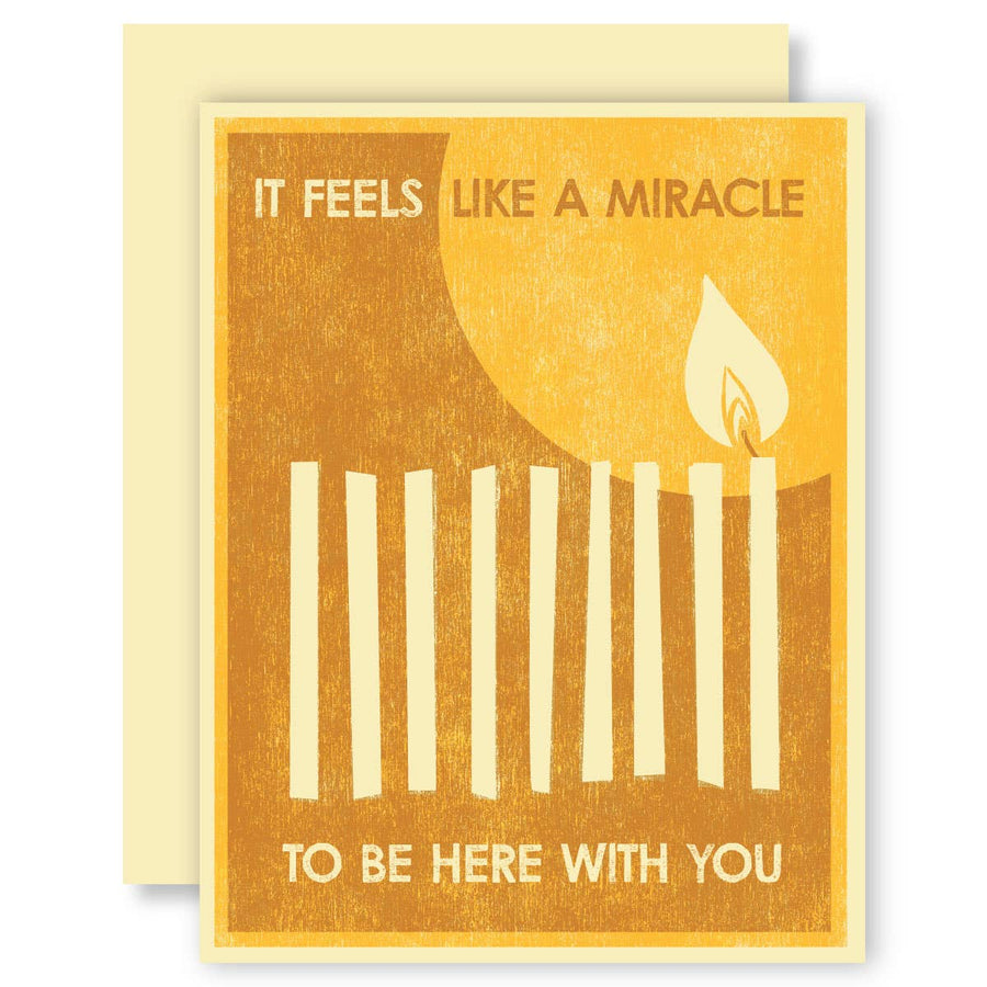 Feels Like a Miracle (Menorah) Card