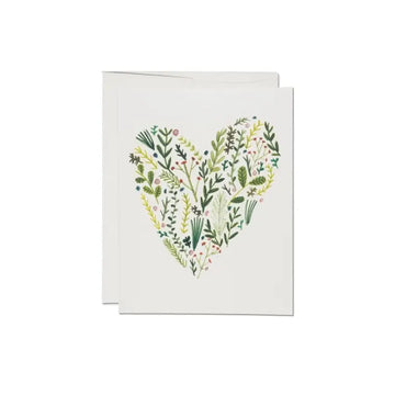 Floral Heart Love Card