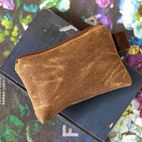 Small Waxed Canvas Pouch | Pecan