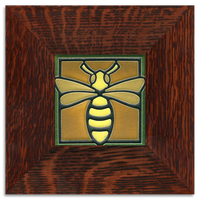 Motawi Bee in Green - 4x4 - Artisan's Bench