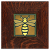 Motawi Bee in Green - 4x4 - Artisan's Bench