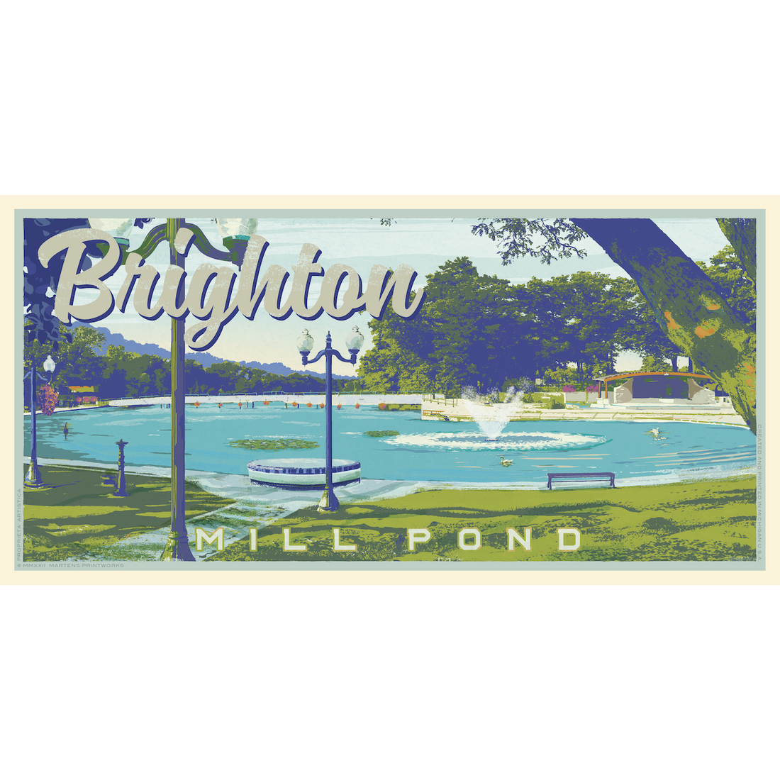 Brighton Mill Pond Print (AB Exclusive) | 24x48