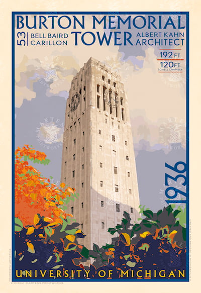 Burton Memorial Tower Print | 13x19