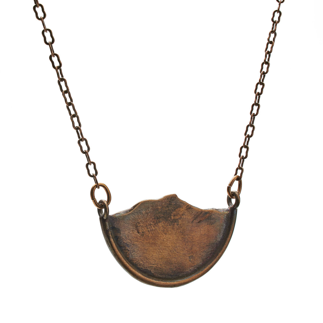 Mountain Silhouette Necklace | Bronze