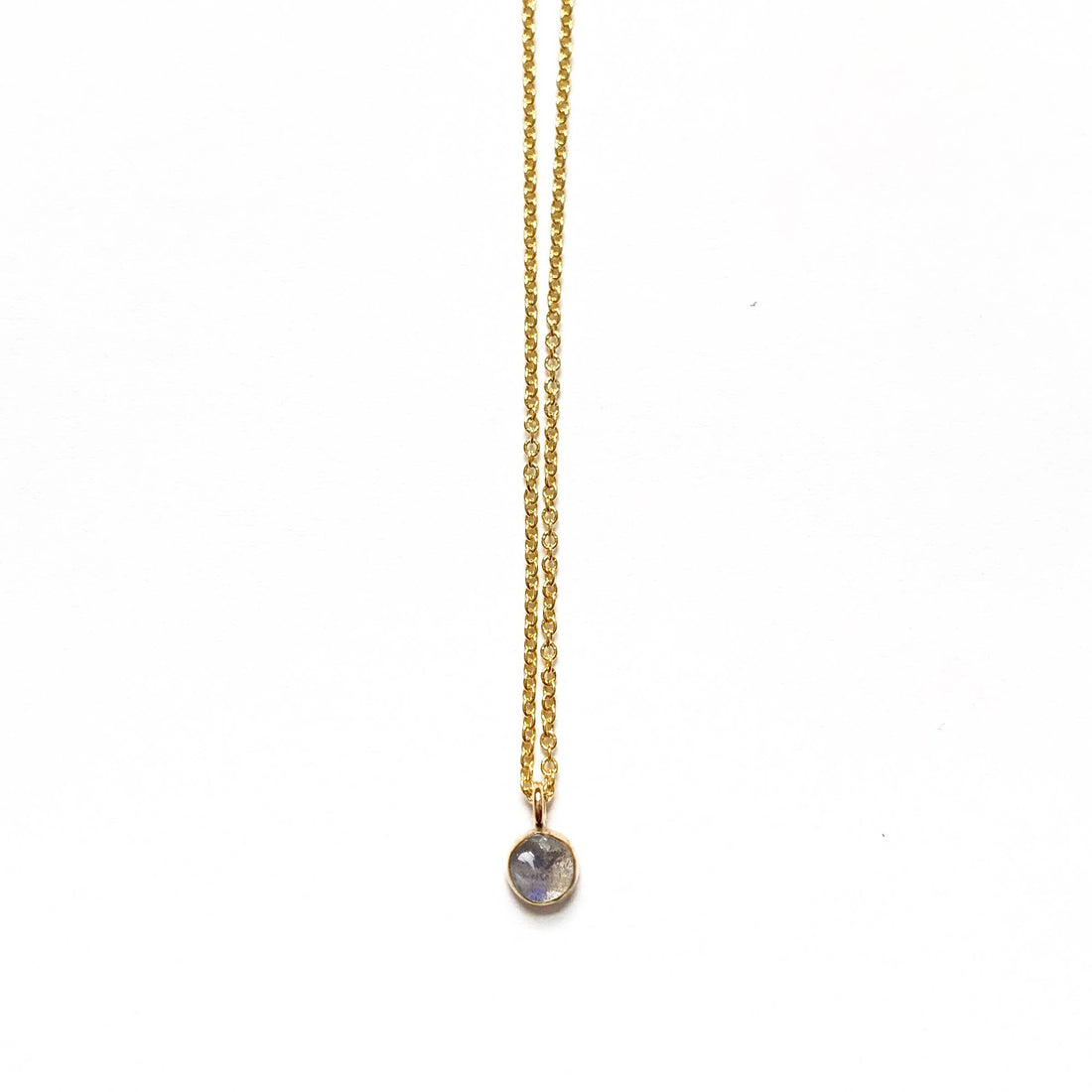 Labradorite Gemstone Necklace | Gold