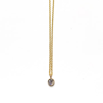 Labradorite Gemstone Necklace | Gold