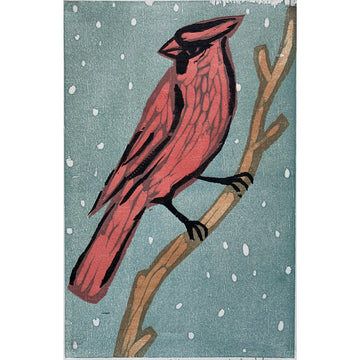 Cardinal 11x14 | Woodblock Print