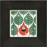 Motawi Coniferous Cardinal - 6x6 - Artisan's Bench