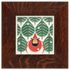 Motawi Coniferous Cardinal - 6x6 - Artisan's Bench